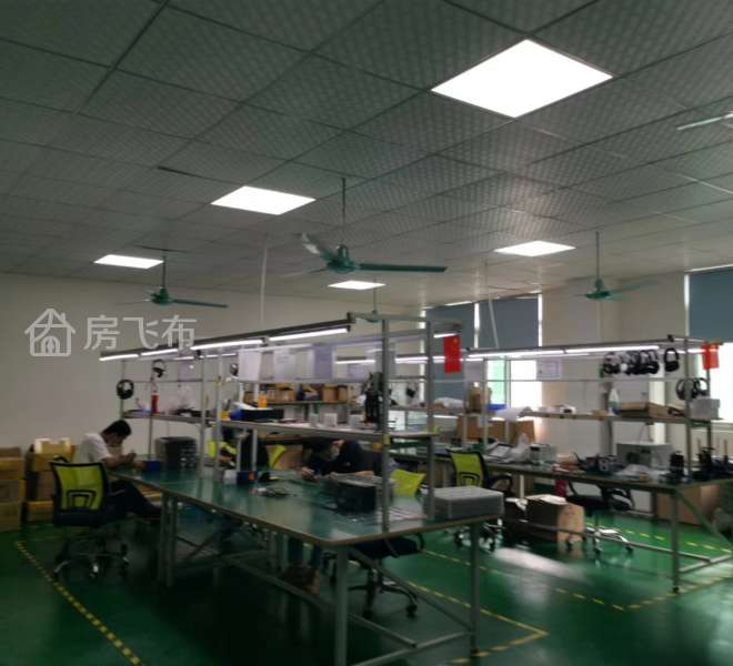 横岗 四联社区标准厂房五楼1250平带精装修出租