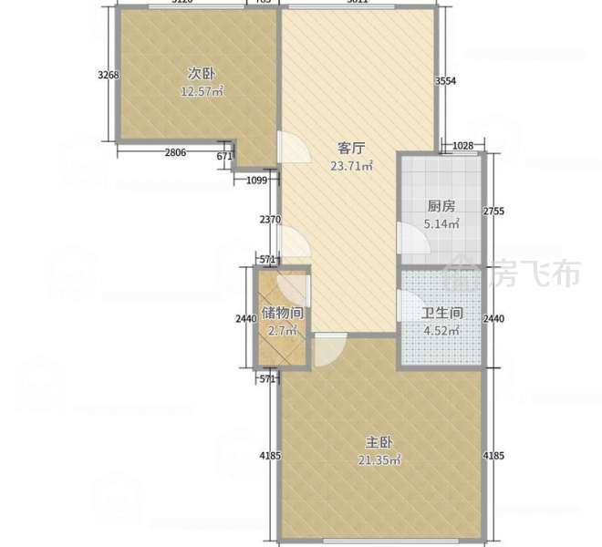 马连店家园70平南北通透两居室售价240万