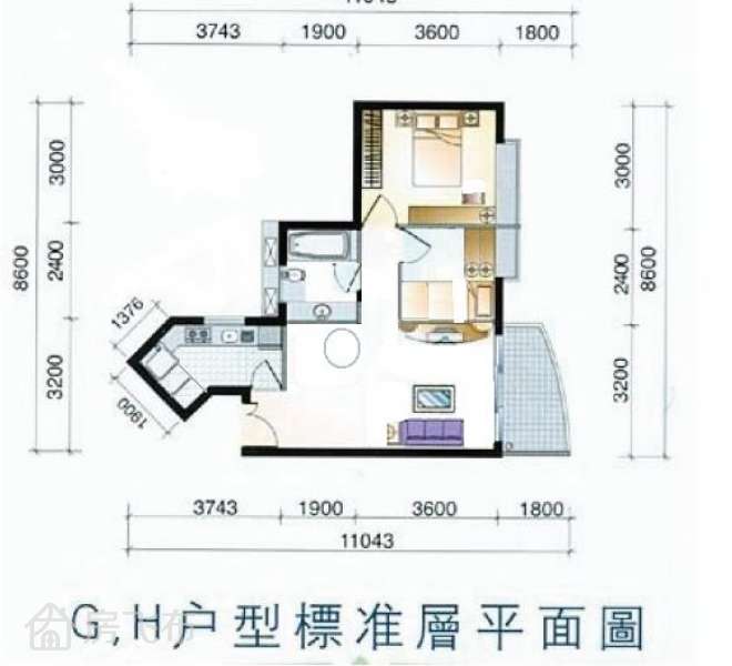 盐田沙头角业主直租(中介勿扰) ,海山地铁站A1口,拎包随时入住,高档家私,配套成熟