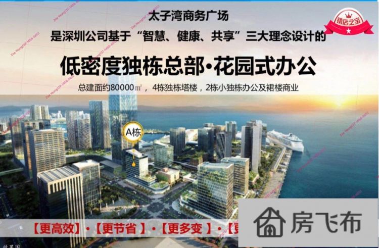 (出售) 蛇口招商局 太子湾商务广场独栋售12亿看海景
